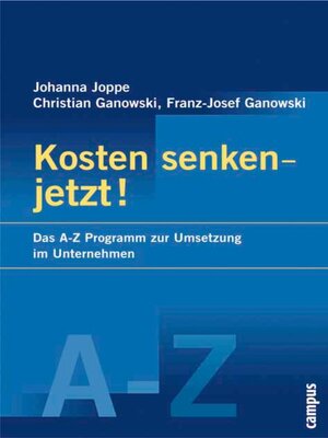 cover image of Kosten senken--jetzt!